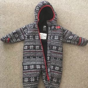 Winter onesie, North Face, 12-18M